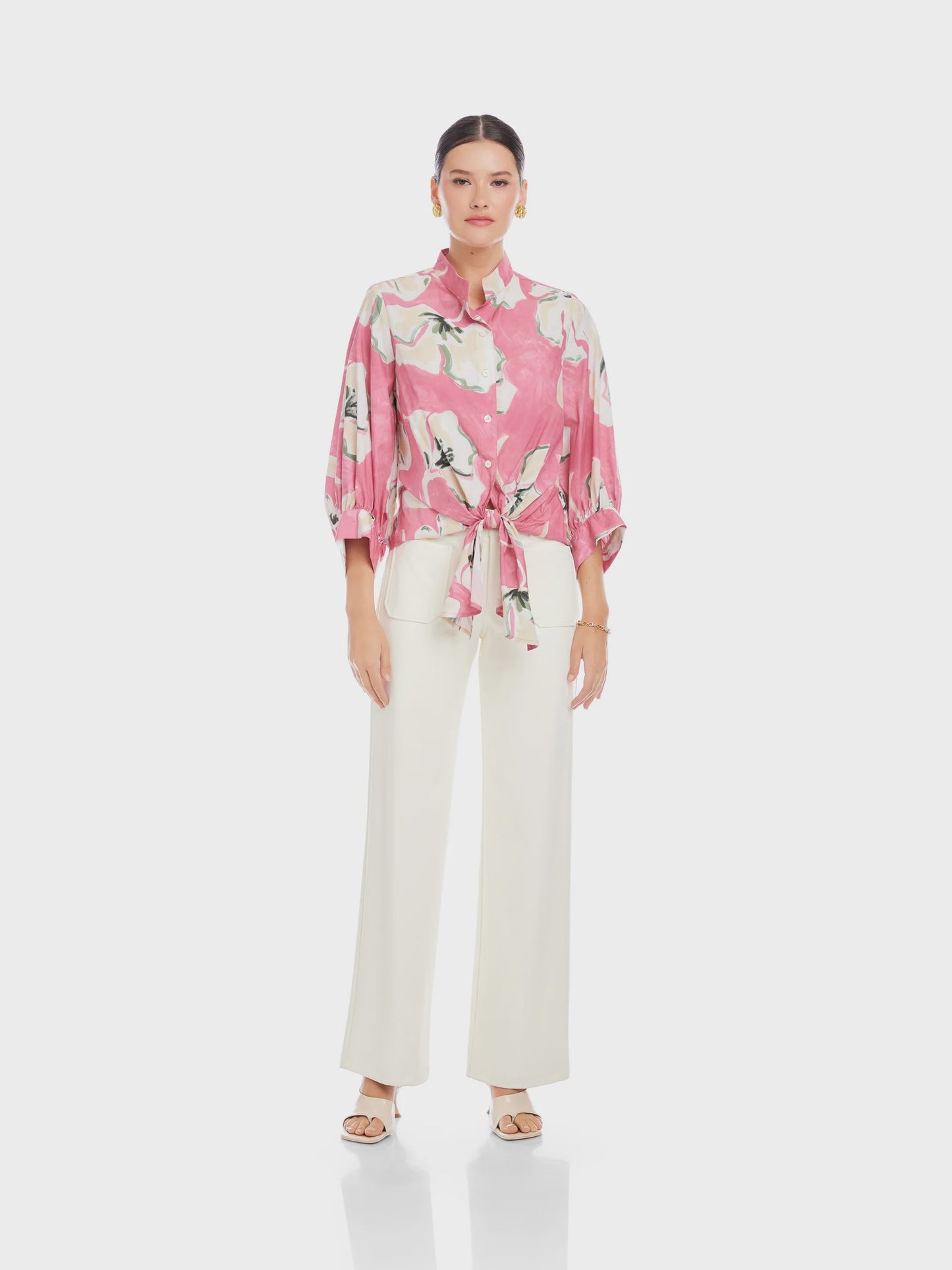 FIFTEEN TWENTY Sawyer Tie Front Top