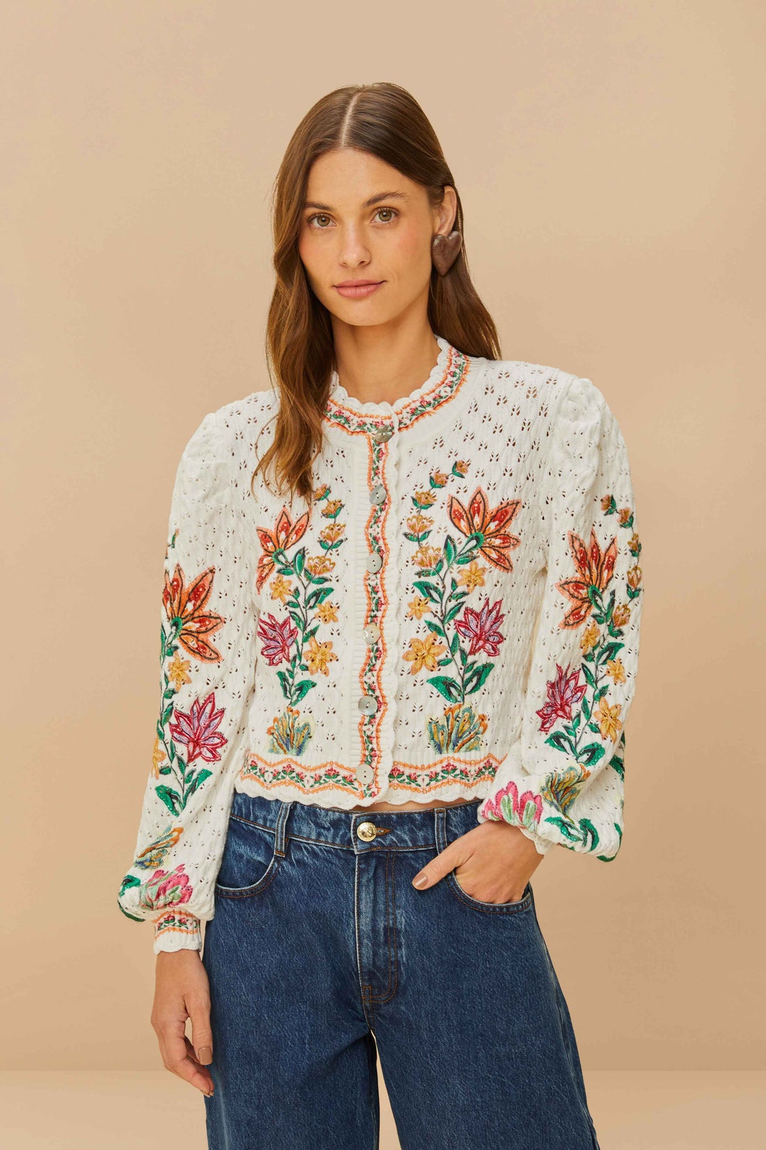 Farm Rio Garden Delight Cardigan
