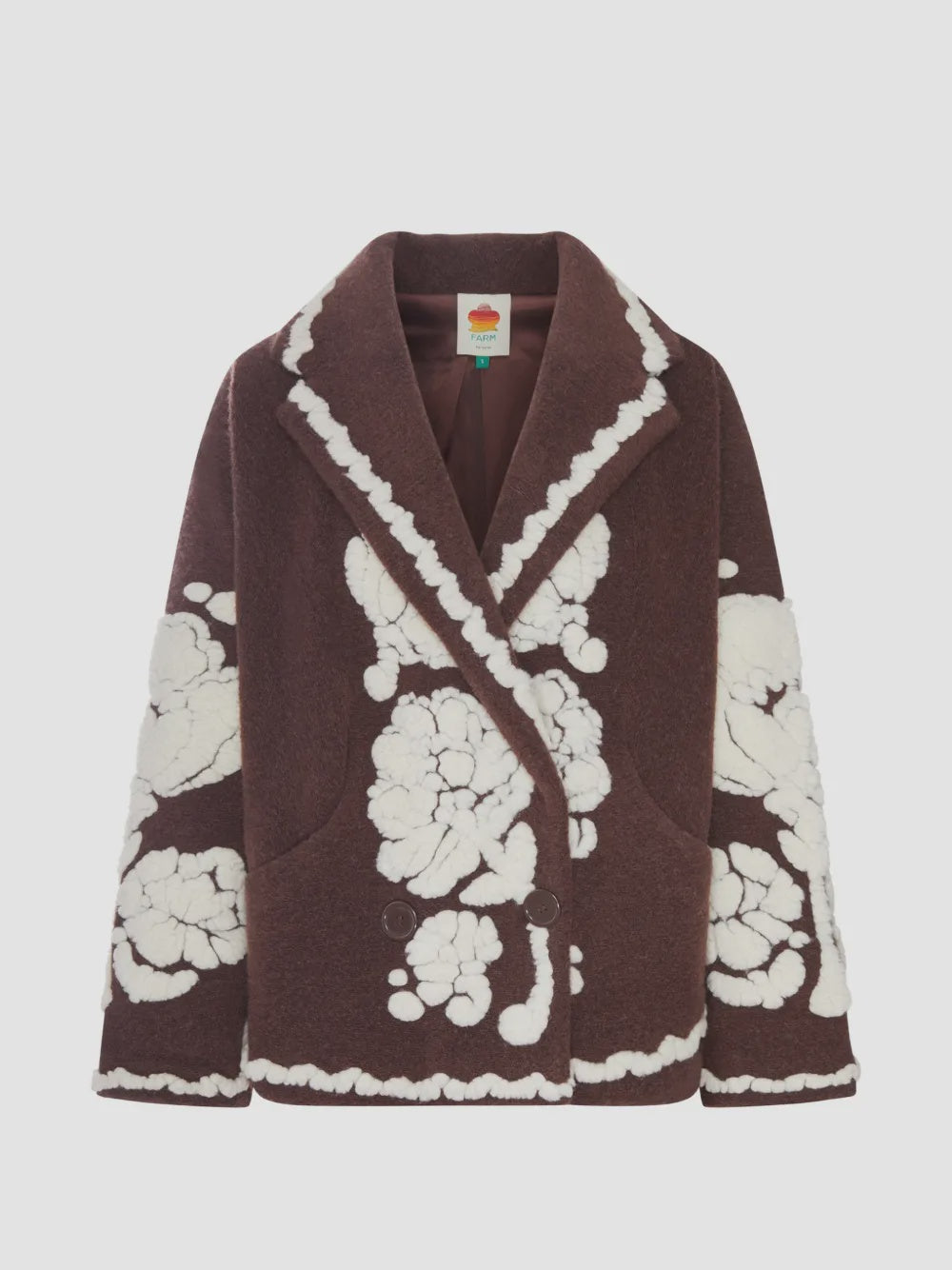 Farm Rio Flowers Brown Coat