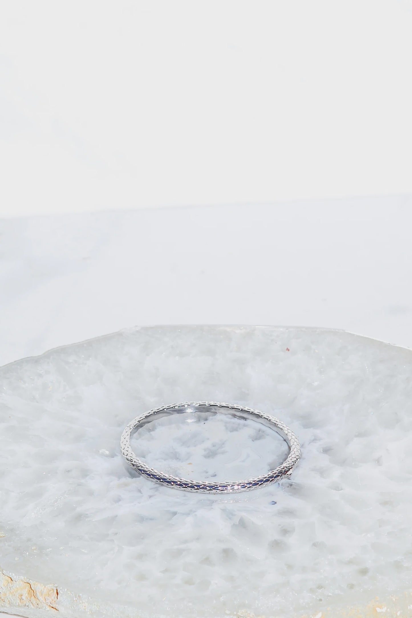 Native Gem Silver Bali Bangle