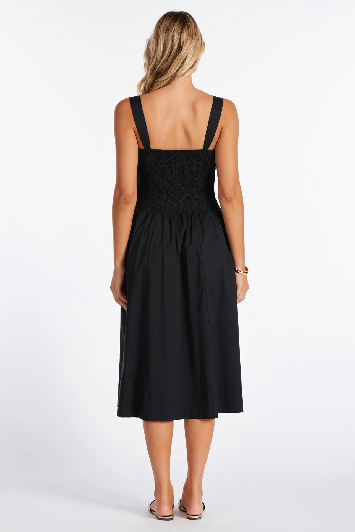 Corsica Smocked Poplin Dress