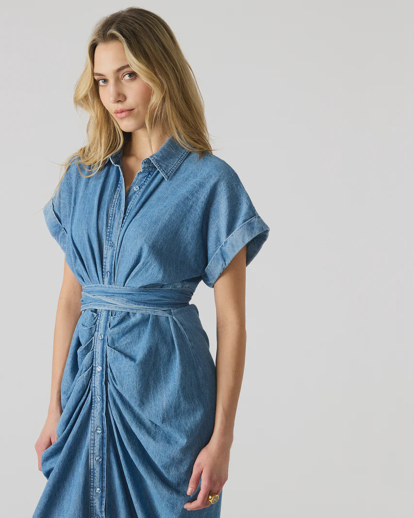 Steve Madden Tori Dress Chambray – Loverly Clothing & Textiles Steve Madden Tori Dress Chambray – Loverly Clothing & Textiles