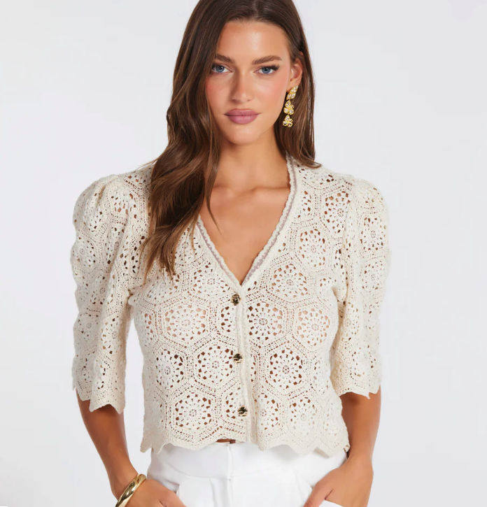Bishop and Young Crochet Summer Cardigan