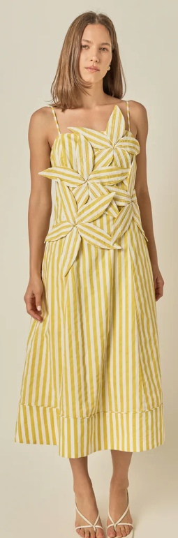 ENGLISH FACTORY Flower Applique Maxi