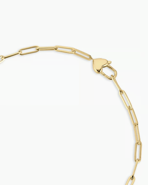Gorjana Heart Padlock Charm