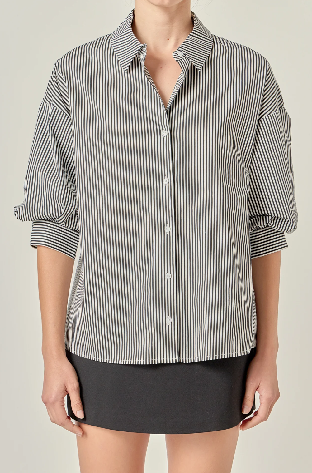 english Factory Striped Button Down