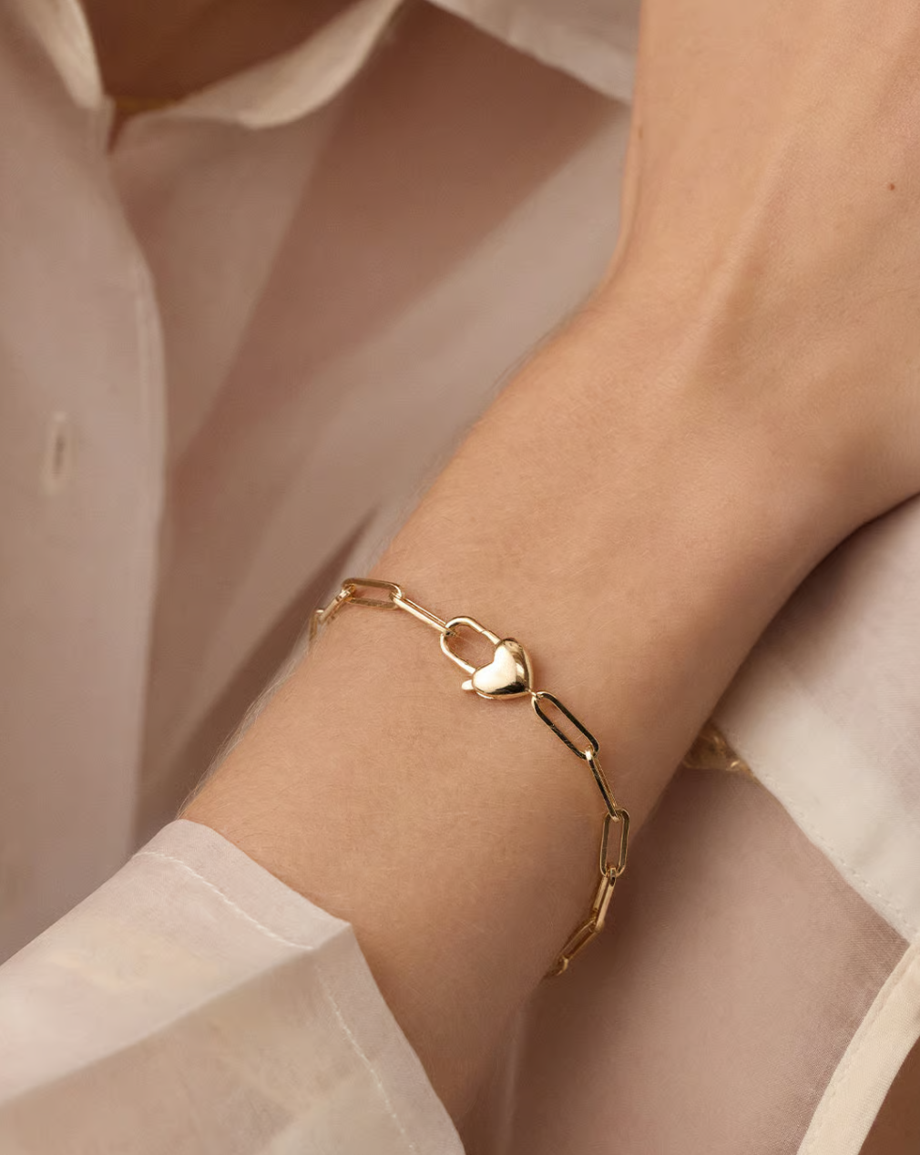 Gorjana Heart Padlock Bracelet
