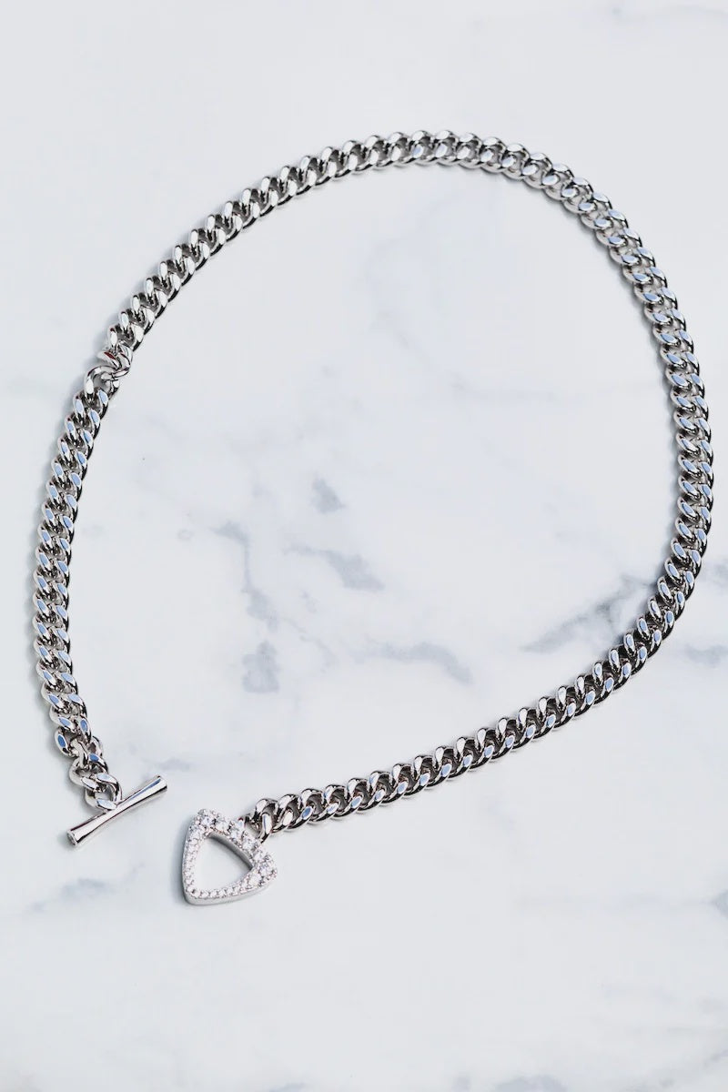 Native Gem Tromphe Silver Necklace