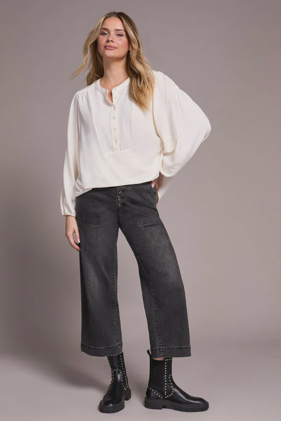 Tribal Blouse with Folded Hem