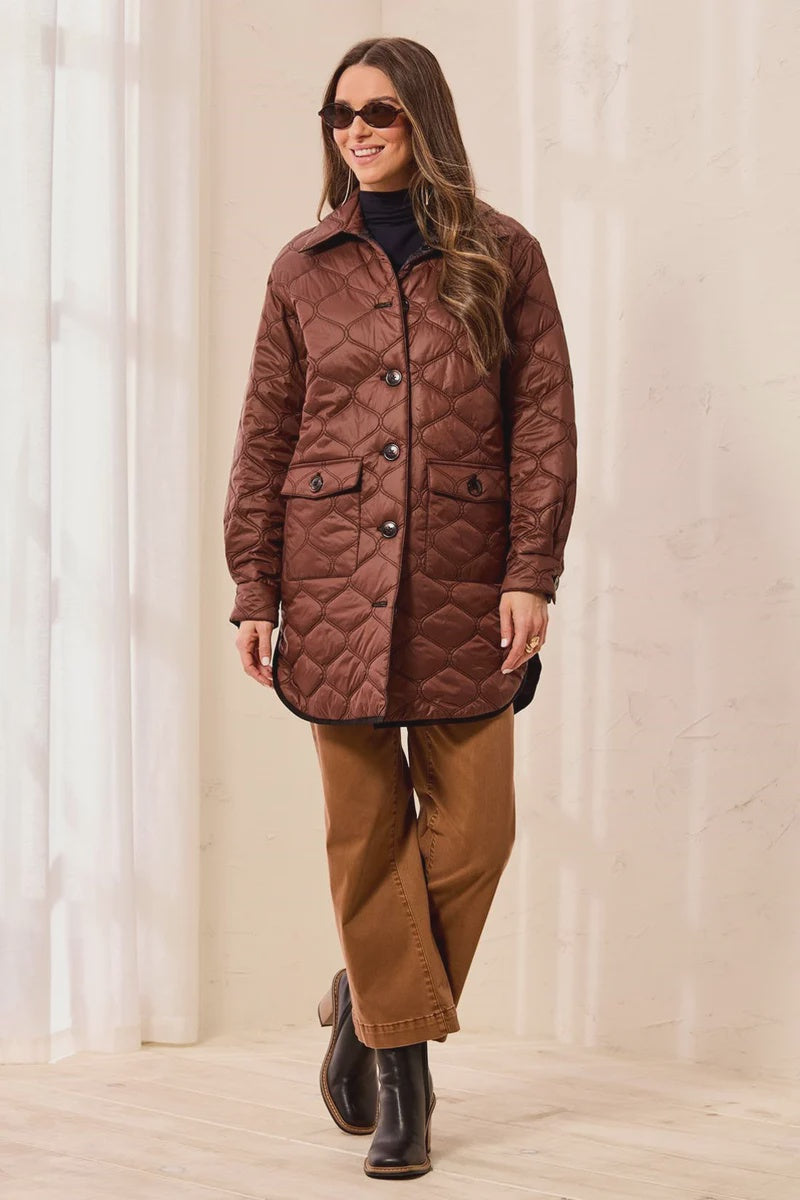 Tribal Reversivle Quilted Jacket