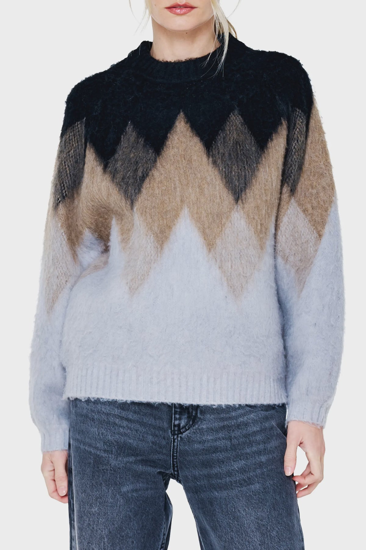 CIEBON Grey Multi Sweater