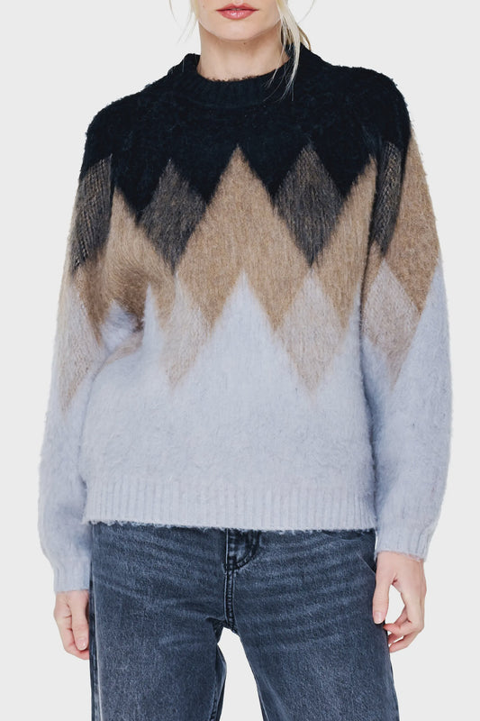 CIEBON Grey Multi Sweater