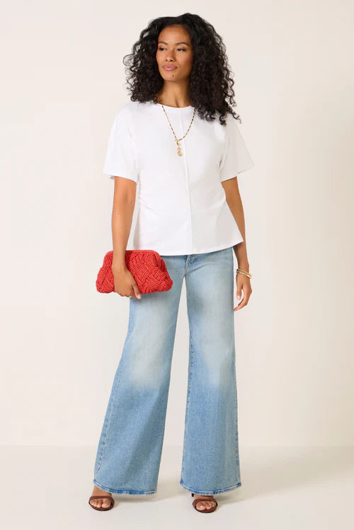 Sanctuary Shirred Waist Dolman Tee