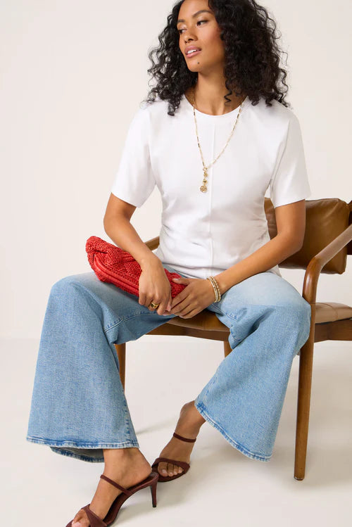 Sanctuary Shirred Waist Dolman Tee