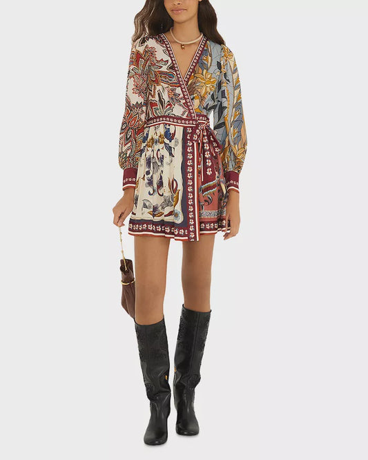Farm Rio Stain Glass Beauty Mixed Scarves Mini