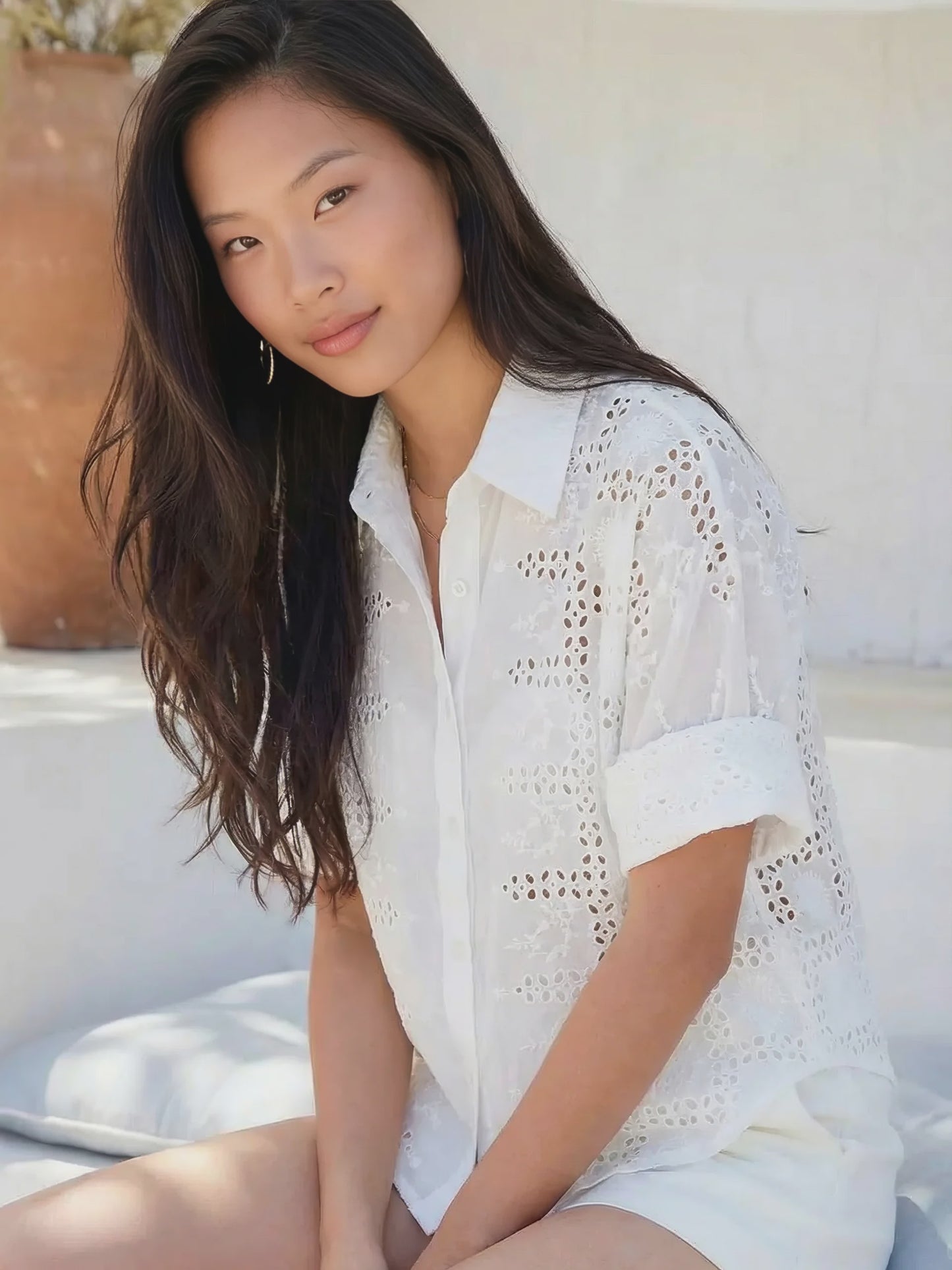 FIFTEEN TWENTY Alisa Eyelet Top