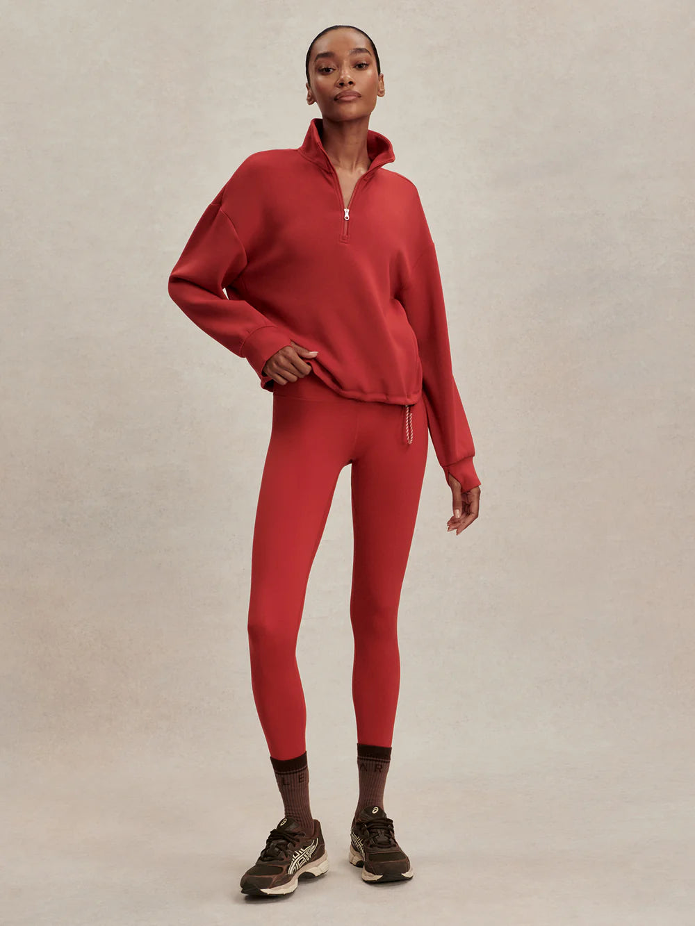 Varley Sian Cropped Half Zip