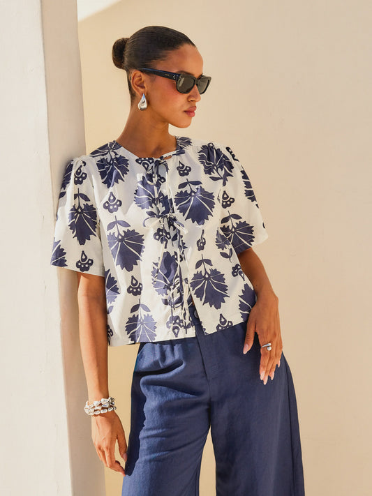 Fifteen Twenty Nadine Bow Top