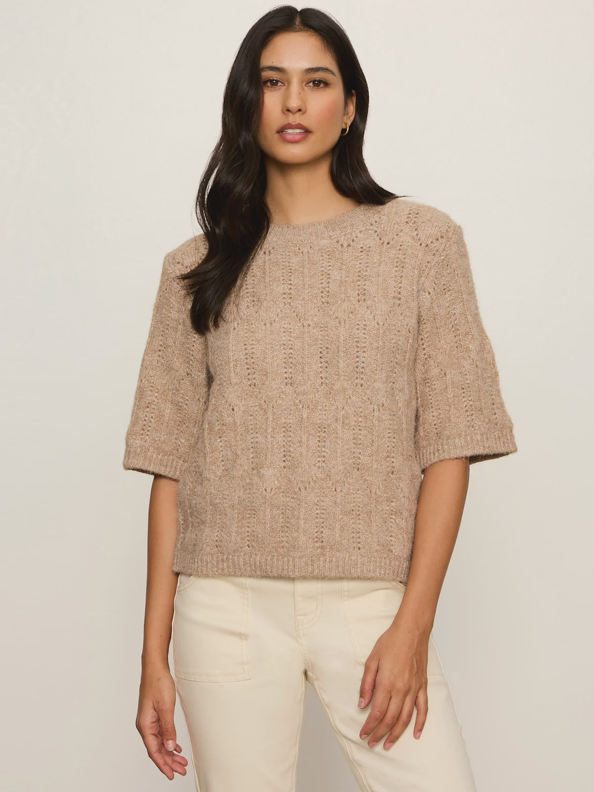 Sanctuary Pointelle Sweater Tee