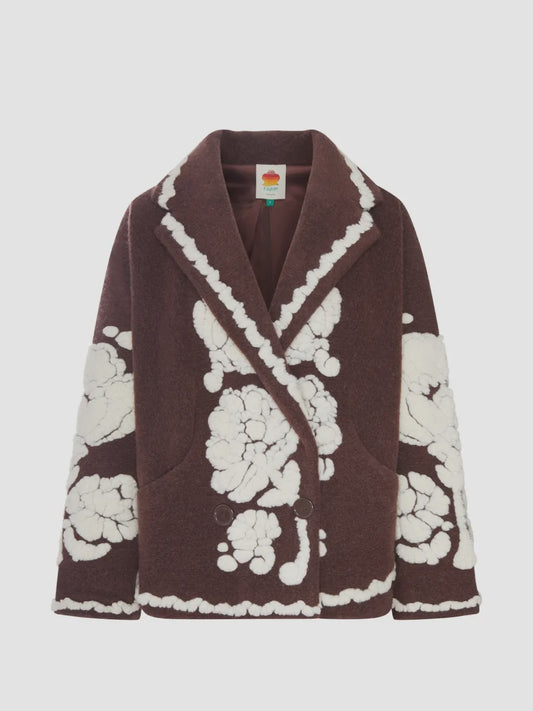 Farm Rio Flowers Brown Coat