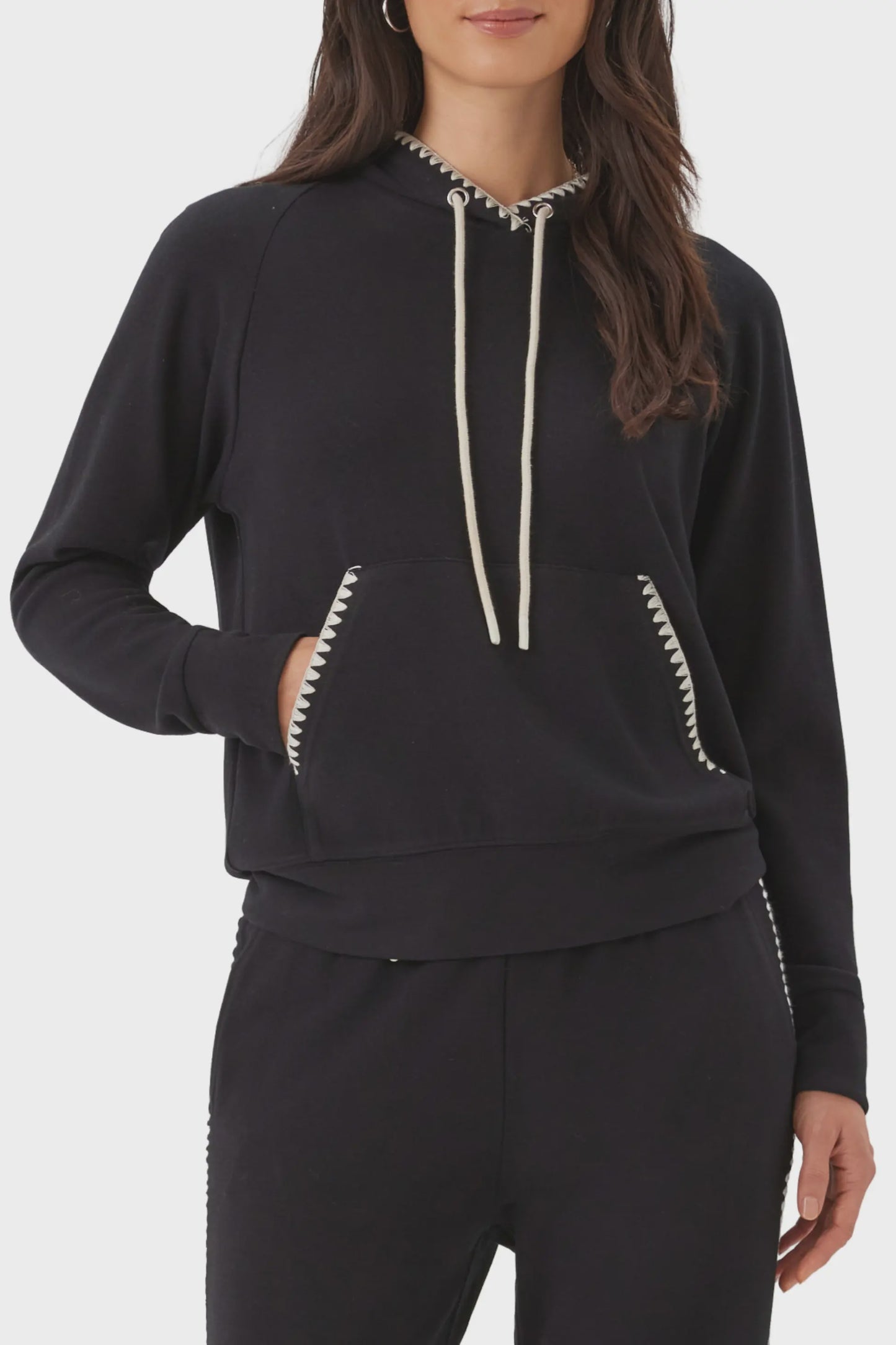 Karen Kane Edge Stitch Hoodie