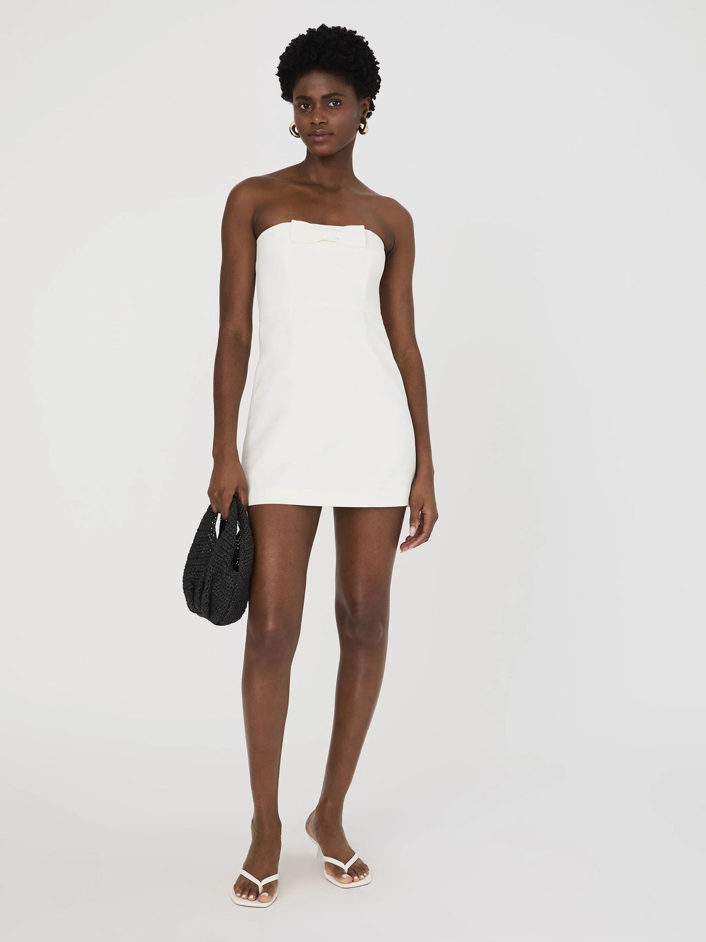 French Connection Whisper Bow Mini Dress