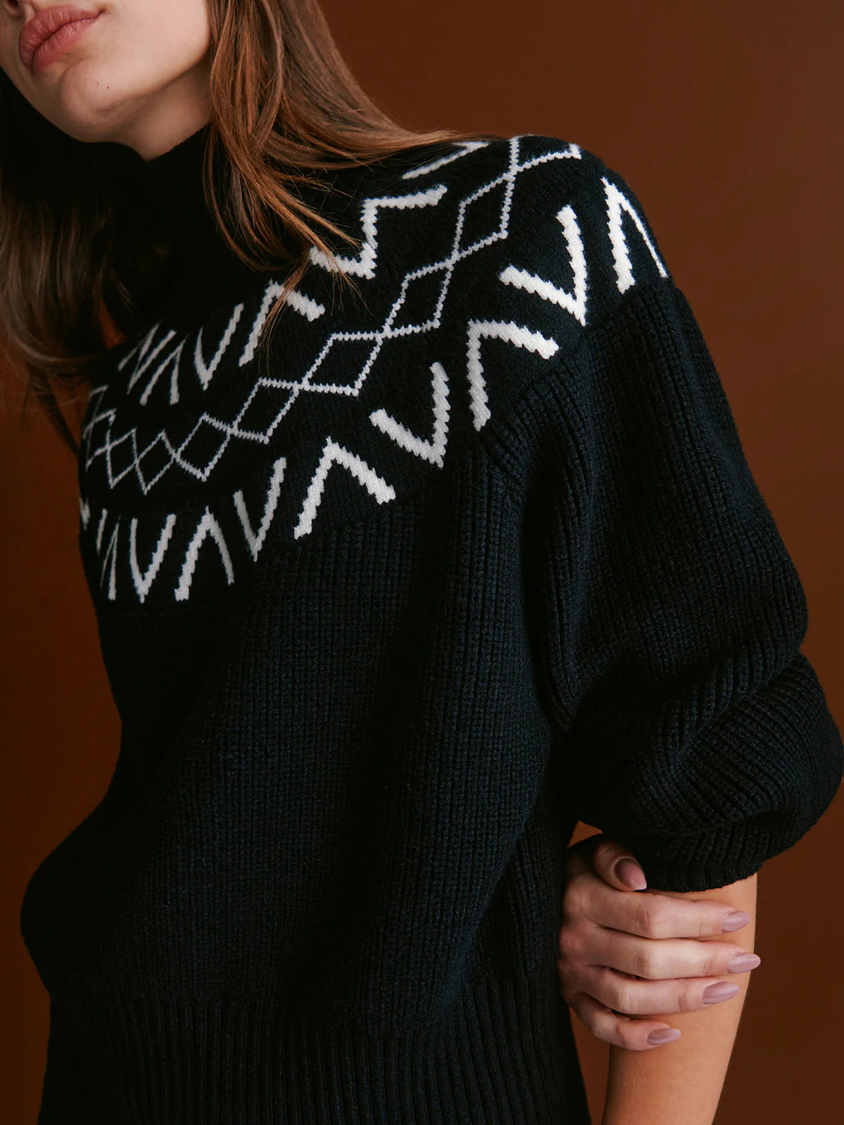 Varley Marcie Fairisle Yoke Sweater