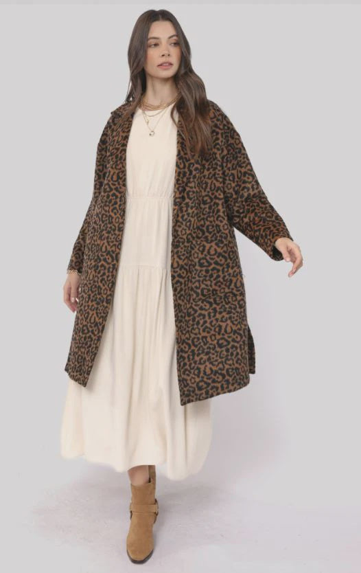 Sadie and Sage Animal Instinct Leopard Coat