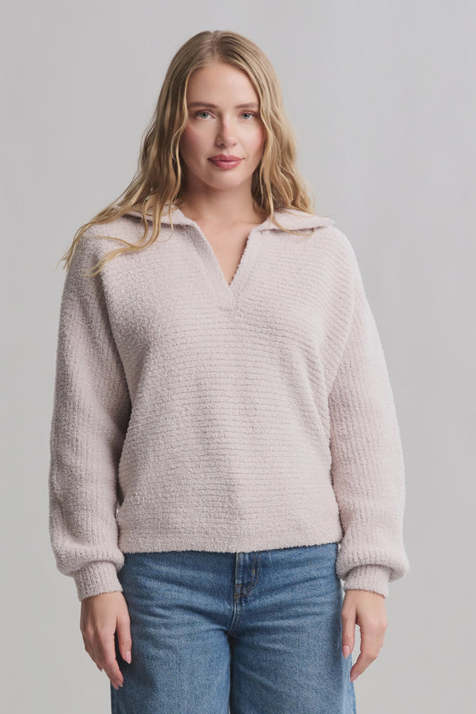 Barefoot Dreams CozyChic Dolman Collared Pullover