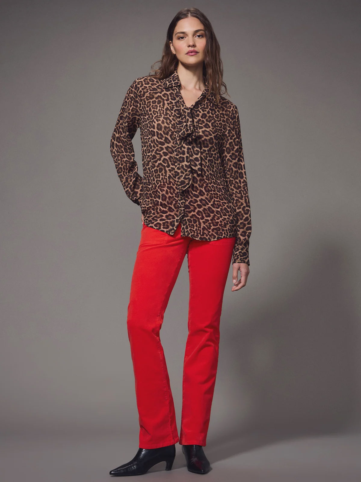 Sanctuary Front Row scarf Blouse