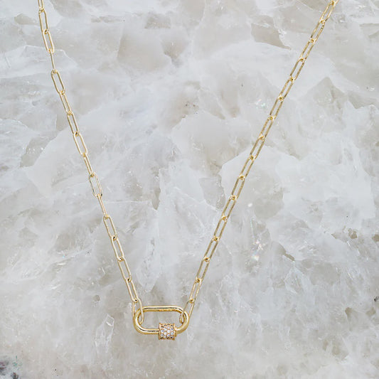 Native Gem Carabiner Necklace