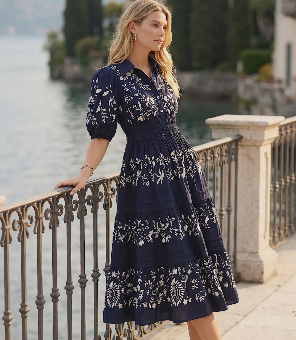 Karen Kane Embroidered Dress