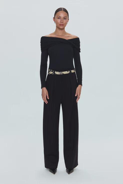 PISTOLA Eden Pleated Ponte trouser