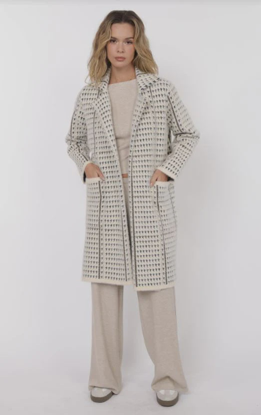Sadie and Sage Marceau Houndstooth Coat