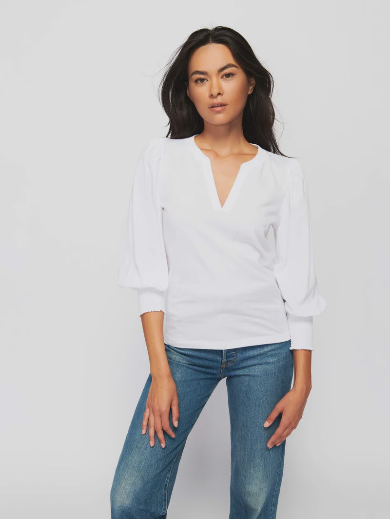 nation Flora Peasent Tee White