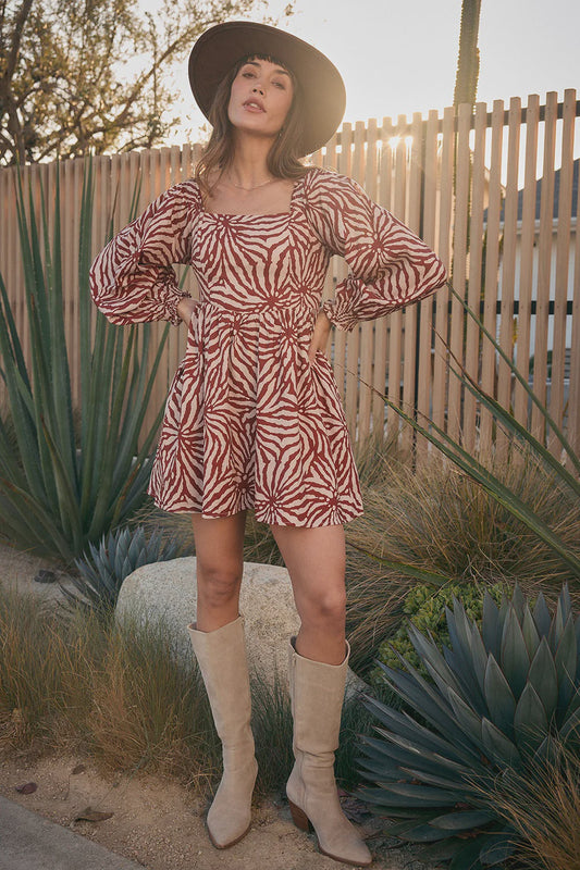 Saltwater luxe 3/4 Sleeve Mini Dress