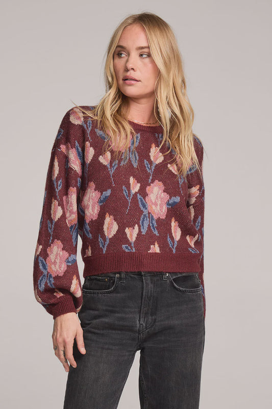 Saltwater Luxe L/S Sweater Sangria