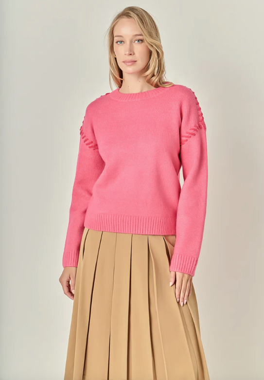 English Factory Top Stitch Knit