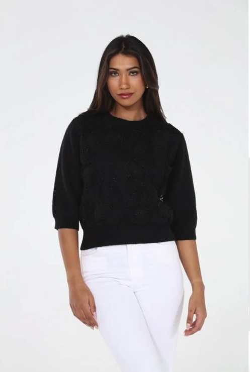 Rain and Rose Olive Sweater Blouse