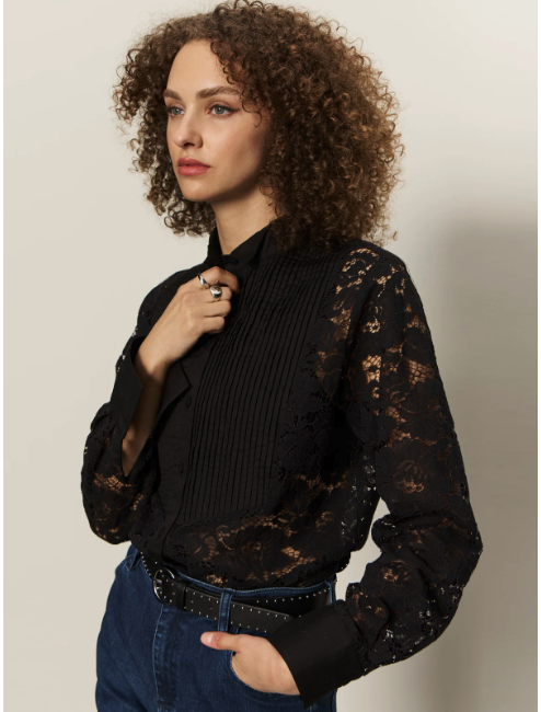 Sanctuary Serendipity Lace Tux Shirt