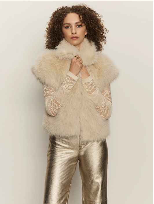 Sanctuary Silky Fur Vest