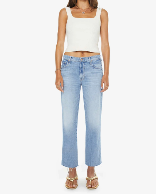 Mother Mid Rise Rambler Zip Ankle in Comeback Kid