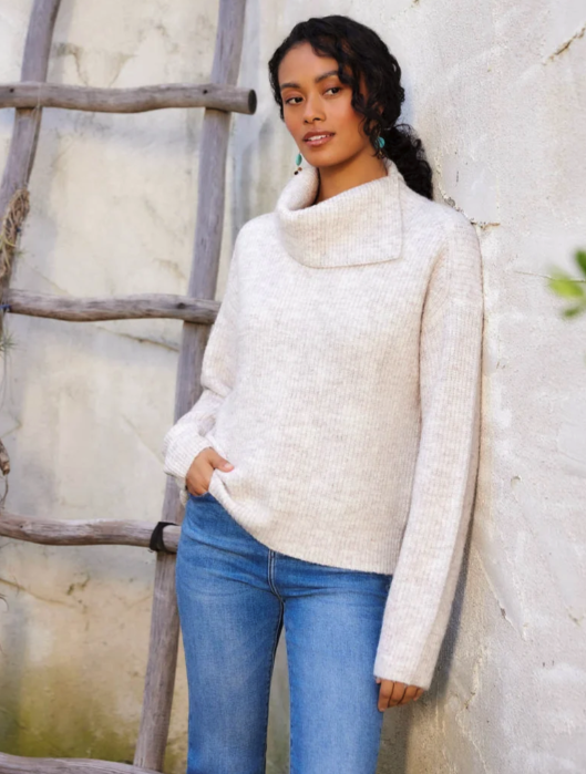 Karen Kane Split Neck Sweater