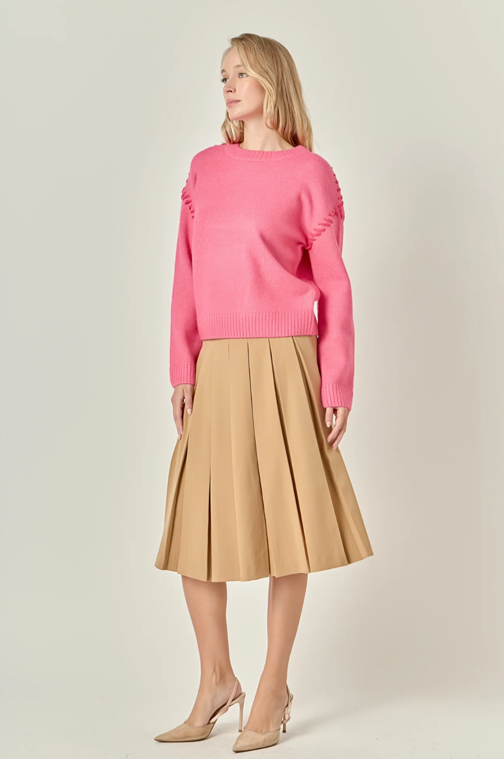English Factory Top Stitch Knit