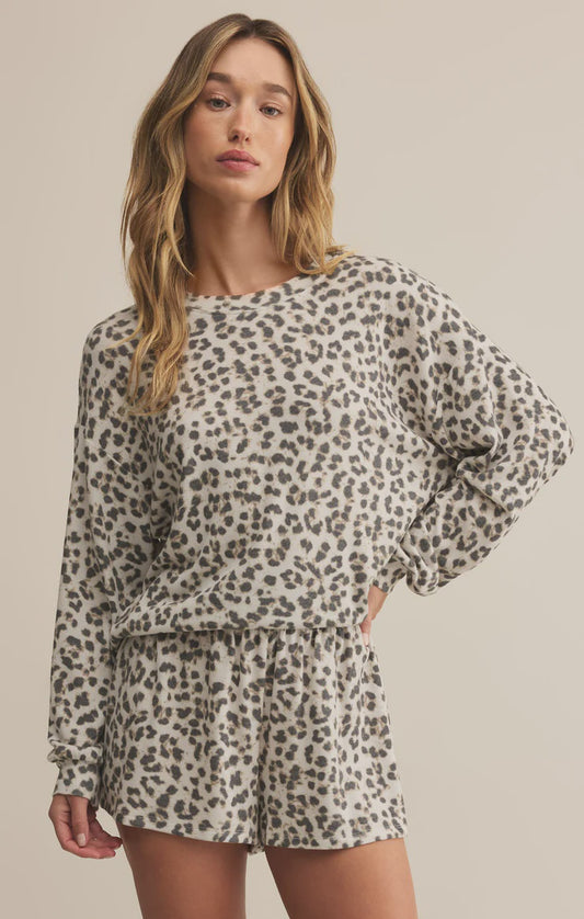 Z Supply Luxe Leopard Top
