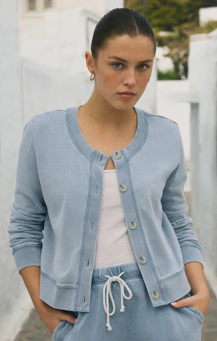 Z Supply Daily Knit Denim Cardi