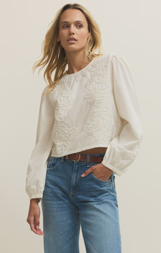 Z Supply Tatiana Poplin Top