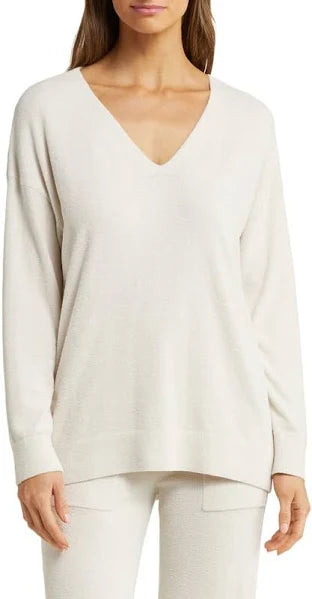Barefoot Dreams V Neck HI-Low Pullover
