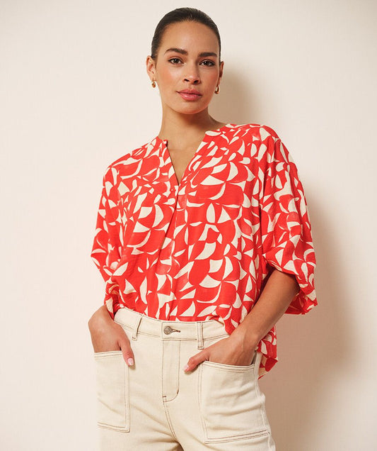 ESQUALO Raglan Scarlet Graphic